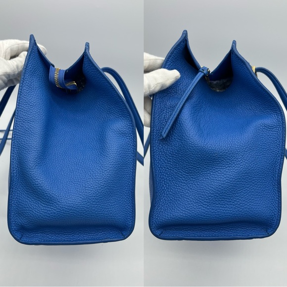 Authentic Salvatore Ferragamo Gancini blue Amy tote - Picture 7 of 17